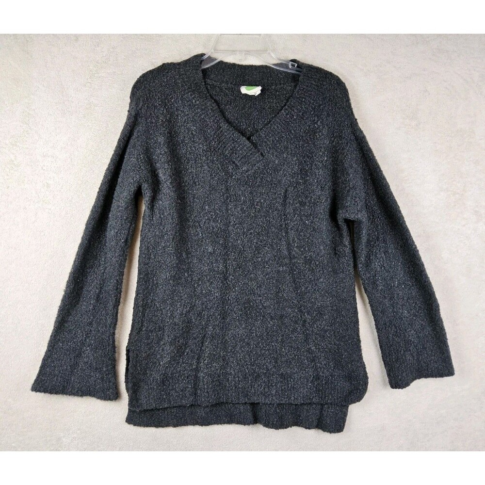 Anthropologie Women's Long Sleeve V Neck Boucle Chunky Knit Sweater Size S